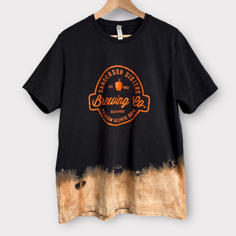 Hocus Pocus Sanderson Sisters Brewing Co. Dip Tie Dye Halloween Shirt XL